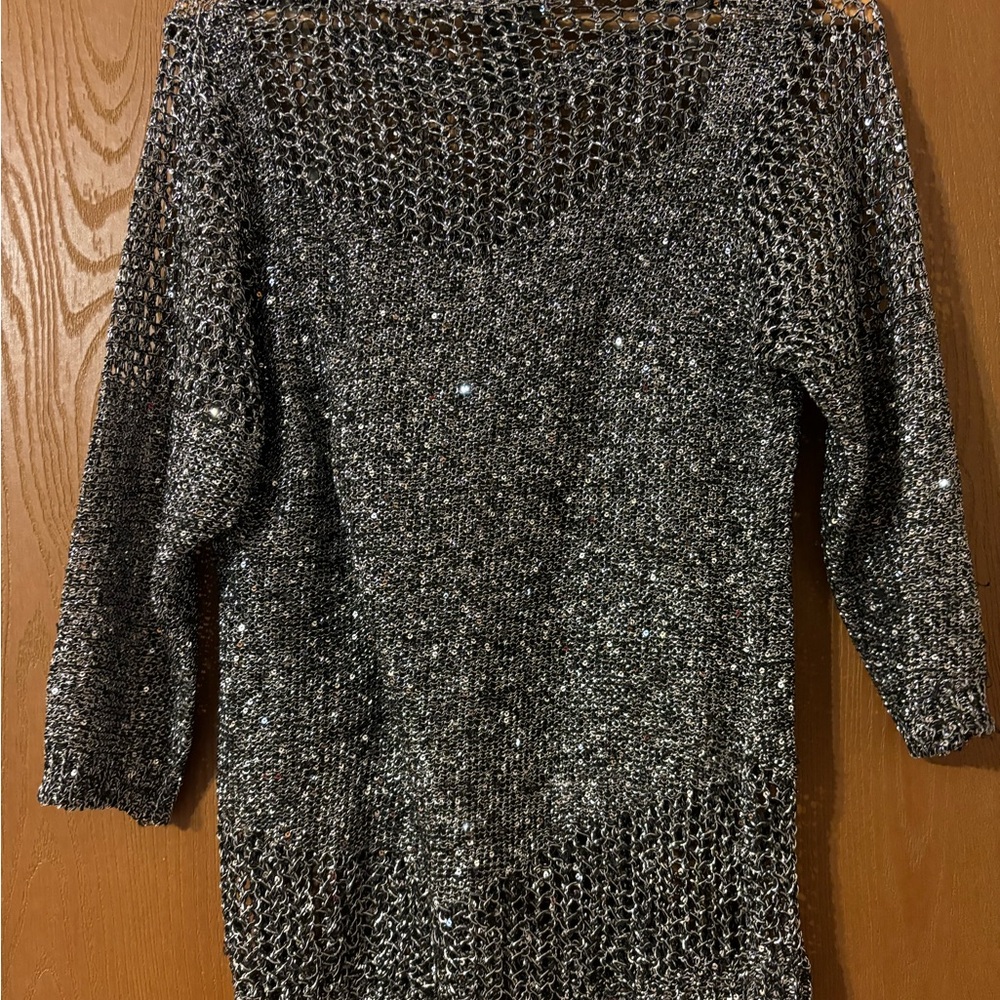 Lauren Michelle Pullover Mesh Sweater